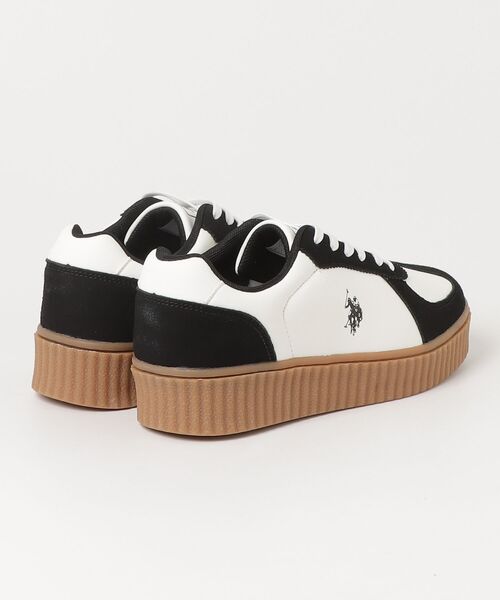 U.S. POLO ASSN.(ユーエスポロアッスン)の「『U.S. POLO ASSN/ユーエスポロアッスン』厚底スニーカー【Z】(スニーカー・メンズ・ホワイト×ライトグレー/ホワイト/ブラック・25.5cm/26.5cm/27.5cm)」の9枚目の写真