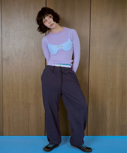 common gull products.(コモンガルプロダクツ)の「ぴったんこスウェットパンツ、芽心(スウェットパンツ・レディース・ミント/杢グレー/ホワイト系/ネイビー・MEDIUM/LARGE/SMALL)」の21枚目の写真