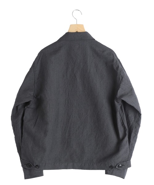 GOLD（ゴールド）の「GOLD / ゴールド：LINEN / WOOL TROPICAL SPORTS JACKET：26A-GL15863[MUS]（その他アウター・メンズ・グレー・L/M）」の3枚目の写真