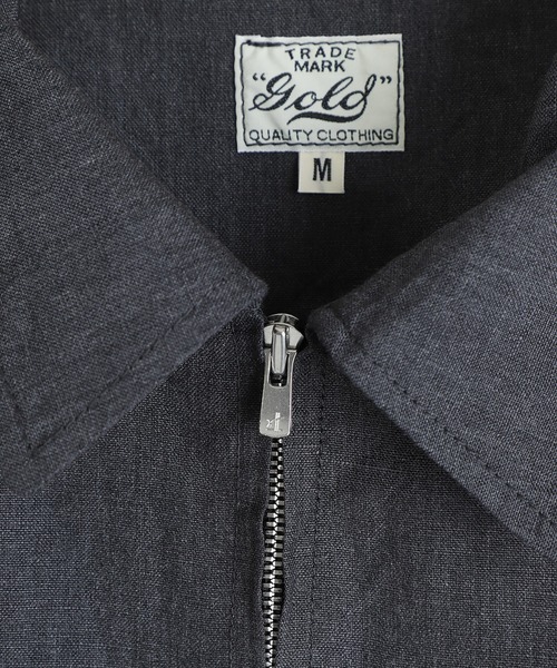 GOLD（ゴールド）の「GOLD / ゴールド：LINEN / WOOL TROPICAL SPORTS JACKET：26A-GL15863[MUS]（その他アウター・メンズ・グレー・L/M）」の4枚目の写真