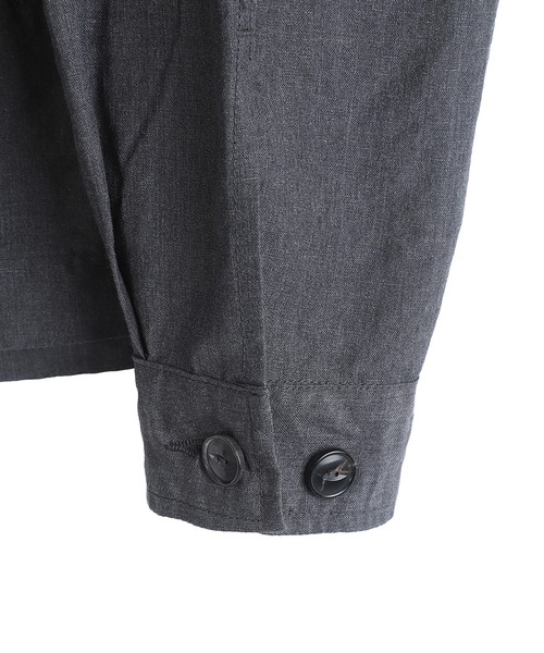 GOLD（ゴールド）の「GOLD / ゴールド：LINEN / WOOL TROPICAL SPORTS JACKET：26A-GL15863[MUS]（その他アウター・メンズ・グレー・L/M）」の7枚目の写真