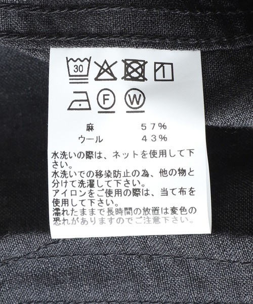 GOLD（ゴールド）の「GOLD / ゴールド：LINEN / WOOL TROPICAL SPORTS JACKET：26A-GL15863[MUS]（その他アウター・メンズ・グレー・L/M）」の10枚目の写真