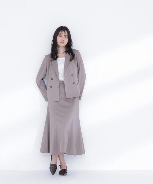 NATURAL BEAUTY BASIC(ナチュラルビューティーベーシック)の「◇ライトツイルセットアップ(テーラードジャケット・レディース・ベージュ/ブラウン・SMALL/MEDIUM)」の20枚目の写真