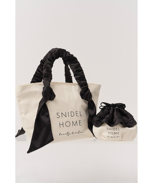 SNIDEL HOME(スナイデルホーム)の「保冷トートバッグ(トートバッグ・レディース・ブラック/ライトピンク/ライトグレー・F)」の7枚目の写真