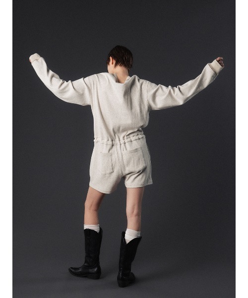 ELCHELE（エルチェレ）の「FAITH HENLEY NECK ROMPERS（サロペット/オーバーオール・レディース・コーラル/オートミール/ライトブラウン・38/36）」の8枚目の写真