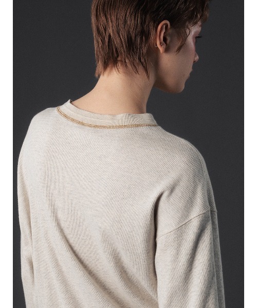ELCHELE（エルチェレ）の「FAITH HENLEY NECK ROMPERS（サロペット/オーバーオール・レディース・コーラル/オートミール/ライトブラウン・38/36）」の6枚目の写真