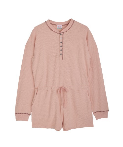 ELCHELE（エルチェレ）の「FAITH HENLEY NECK ROMPERS（サロペット/オーバーオール・レディース・コーラル/オートミール/ライトブラウン・38/36）」の22枚目の写真