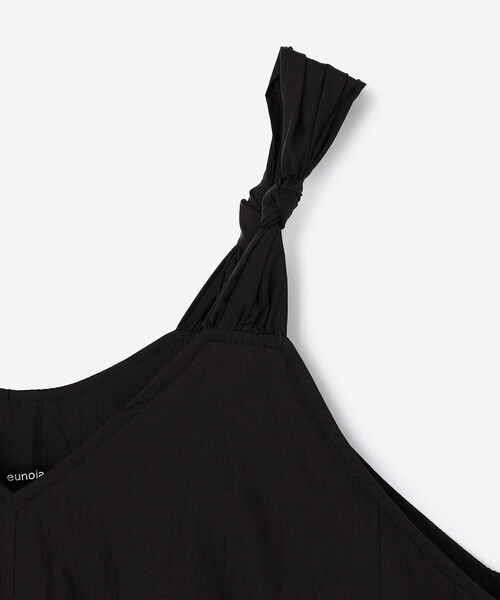 Bshop（ビショップ）の「eunoia | ツイスト Vネックノースリーブワンピース WOMEN（ワンピース・レディース・ブラック・ONE）」の11枚目の写真
