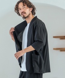 Magine | mj11431-Dot Air Fabric Seven-Sleeve Jacket 7分袖ラペルレスジャケット(MGN-261-039)(ノーカラージャケット)