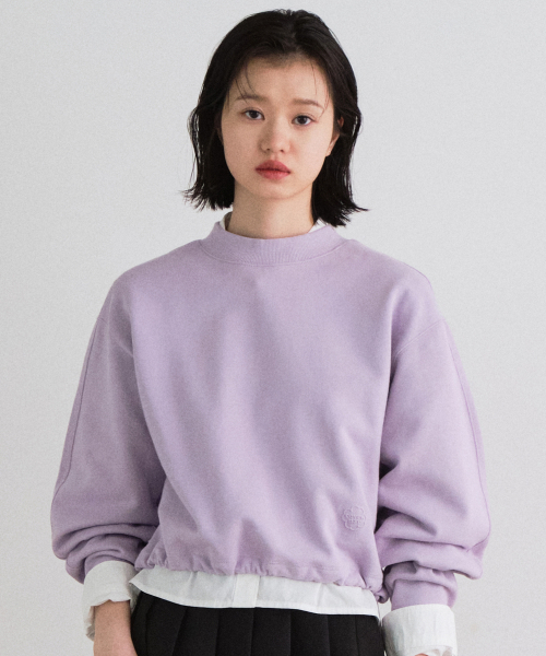 COVERNAT WOMAN(カバーナットウーマン)の「ウィメンズクロップストリングスウェット Lavender(スウェット・レディース・その他・WS/WM)」の1枚目の写真