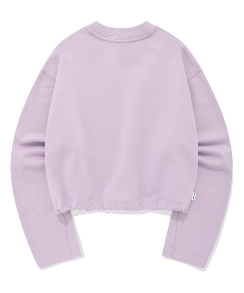 COVERNAT WOMAN(カバーナットウーマン)の「ウィメンズクロップストリングスウェット Lavender(スウェット・レディース・その他・WS/WM)」の3枚目の写真