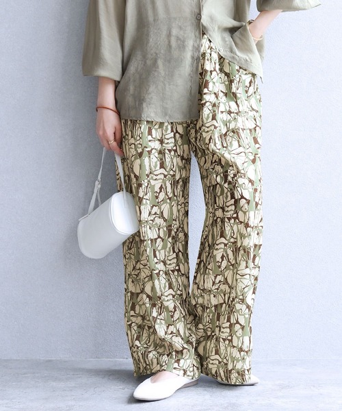 reca(レカ)の「ペイント柄イージーパンツ(その他パンツ・レディース・カーキ/ブラック・FREE)」の8枚目の写真