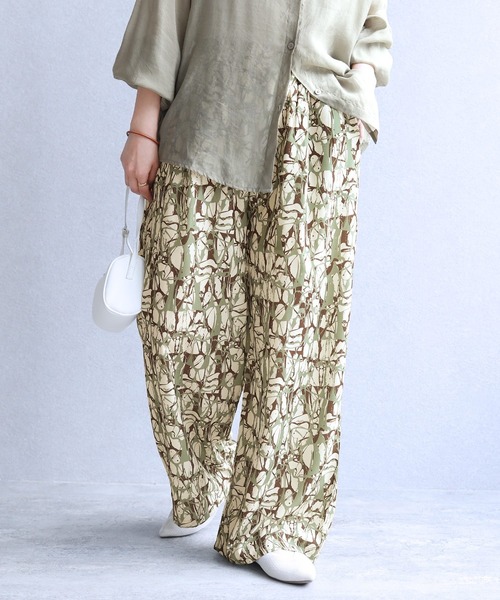 reca(レカ)の「ペイント柄イージーパンツ(その他パンツ・レディース・カーキ/ブラック・FREE)」の9枚目の写真