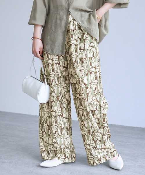 reca(レカ)の「ペイント柄イージーパンツ(その他パンツ・レディース・カーキ/ブラック・FREE)」の11枚目の写真