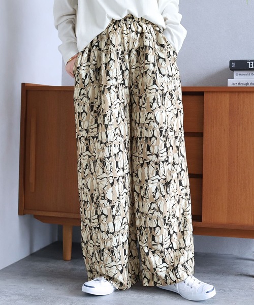 reca(レカ)の「ペイント柄イージーパンツ(その他パンツ・レディース・カーキ/ブラック・FREE)」の5枚目の写真