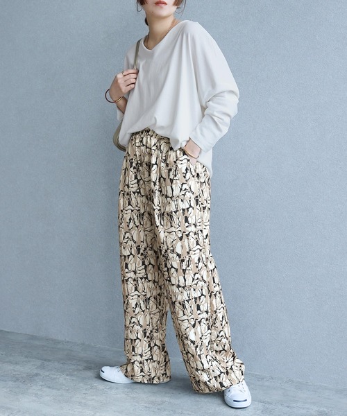 reca(レカ)の「ペイント柄イージーパンツ(その他パンツ・レディース・カーキ/ブラック・FREE)」の6枚目の写真