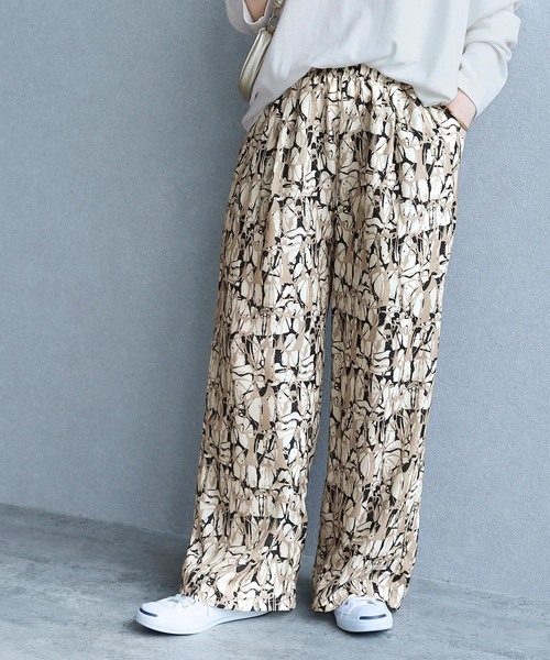 reca(レカ)の「ペイント柄イージーパンツ(その他パンツ・レディース・カーキ/ブラック・FREE)」の7枚目の写真