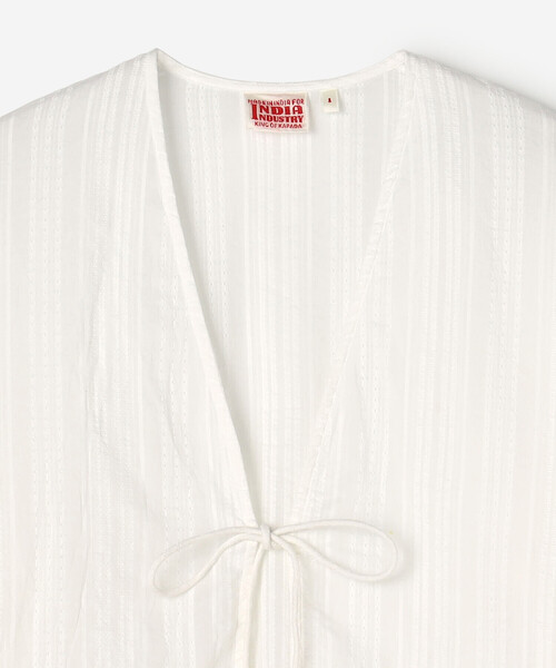 Bshop(ビショップ)の「INDIA INDUSTRY | コットンドビー カーディガンシャツ WOMEN(シャツ/ブラウス・レディース・オフホワイト・1)」の12枚目の写真