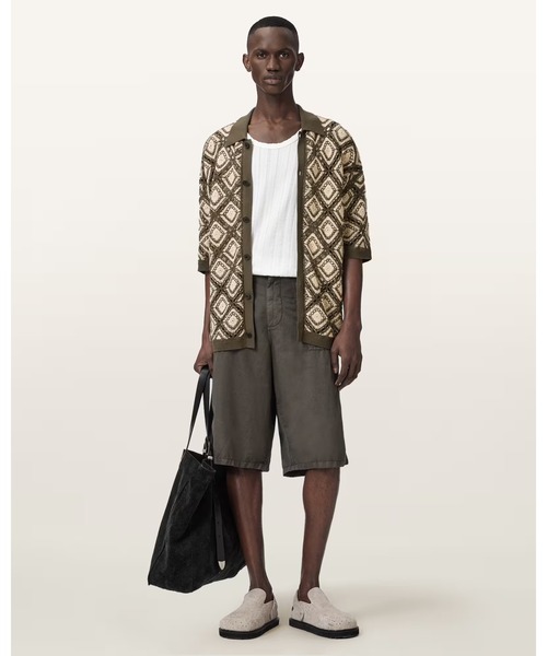 MORENA SHORT SLEEVE COLLARED CARDIGAN | MORENA 半袖 襟付き
