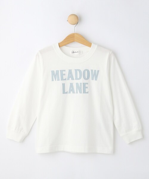 Dessin(デッサン)の「【洗える】オーガニックコットンロングTシャツ(Tシャツ/カットソー・キッズ・ライトブルー/ホワイト系6/ホワイト/グレー・13/12/11)」の1枚目の写真