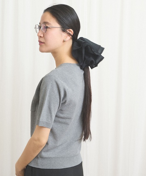 fig London(フィグロンドン)の「_chouchou Diana(シュシュ・レディース・ホワイト/ブラック・FREE)」の14枚目の写真