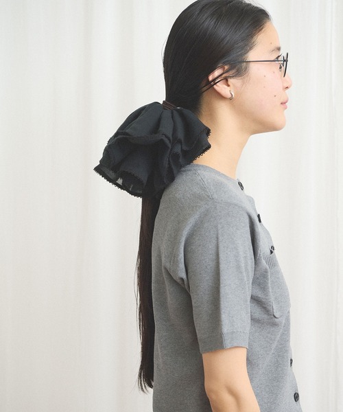 fig London(フィグロンドン)の「_chouchou Diana(シュシュ・レディース・ホワイト/ブラック・FREE)」の13枚目の写真