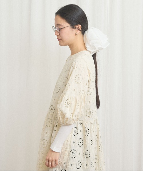 fig London(フィグロンドン)の「_chouchou Diana(シュシュ・レディース・ホワイト/ブラック・FREE)」の8枚目の写真