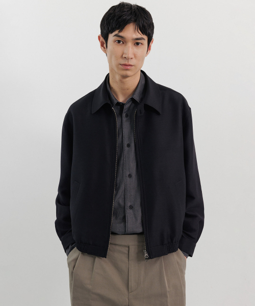 BLANKROOM(ブランクルーム)の「アレンブルゾンジャケット_BLACK SILK(ブルゾン・メンズ・その他・1/2/3)」の2枚目の写真