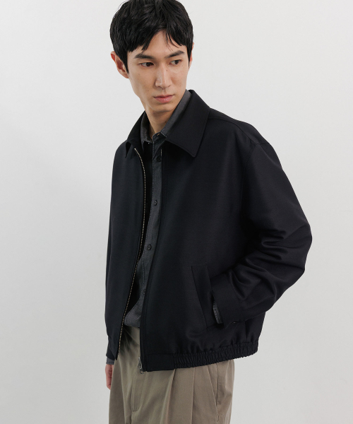 BLANKROOM(ブランクルーム)の「アレンブルゾンジャケット_BLACK SILK(ブルゾン・メンズ・その他・1/2/3)」の3枚目の写真