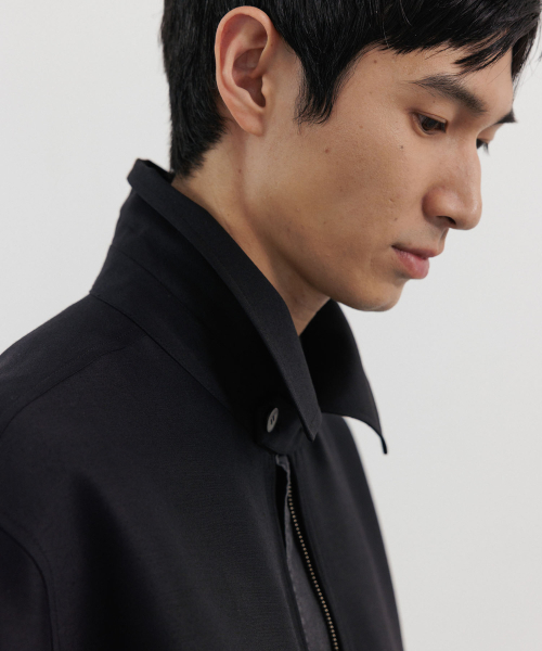 BLANKROOM(ブランクルーム)の「アレンブルゾンジャケット_BLACK SILK(ブルゾン・メンズ・その他・1/2/3)」の4枚目の写真