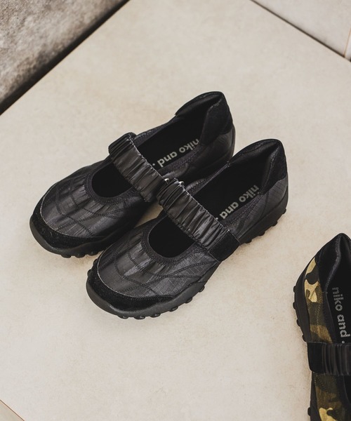 niko and...（ニコアンド）の「《抗菌消臭》バレエスニーカー（バレエシューズ・レディース・ブラック/カーキ・LARGE/MEDIUM）」の3枚目の写真