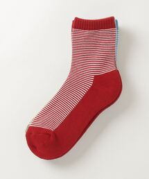 UNIVERSAL OVERALL（ユニバーサルオーバーオール）の「"07"≪UNIVERSAL OVERALL≫3足セット ボーダー ロークルーソックス（ソックス/靴下）」