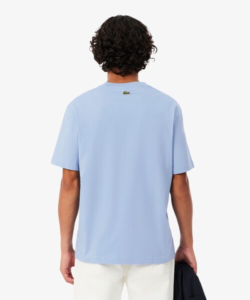 LACOSTE(ラコステ)の「テニスプリント半袖Tシャツ(Tシャツ/カットソー・メンズ・ライトブルー・3/4)」の4枚目の写真