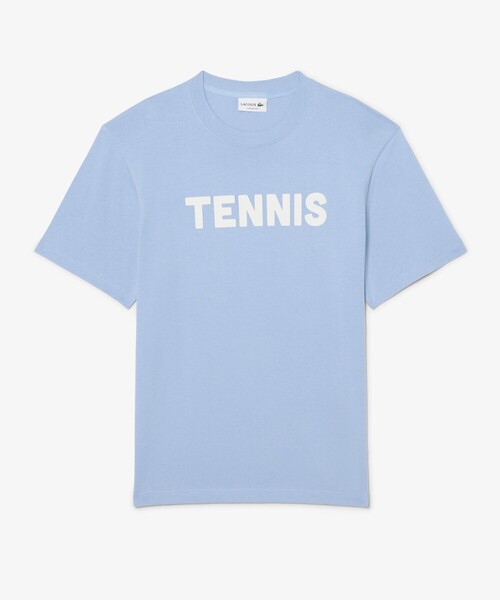 LACOSTE(ラコステ)の「テニスプリント半袖Tシャツ(Tシャツ/カットソー・メンズ・ライトブルー・3/4)」の5枚目の写真
