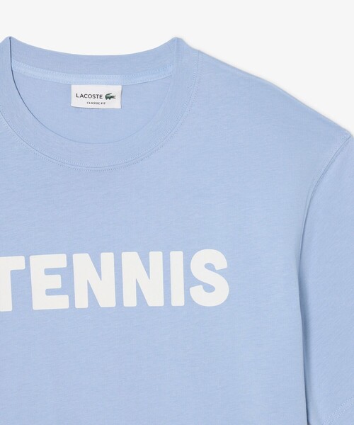 LACOSTE(ラコステ)の「テニスプリント半袖Tシャツ(Tシャツ/カットソー・メンズ・ライトブルー・3/4)」の6枚目の写真