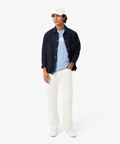 LACOSTE(ラコステ)の「テニスプリント半袖Tシャツ(Tシャツ/カットソー・メンズ・ライトブルー・3/4)」の8枚目の写真