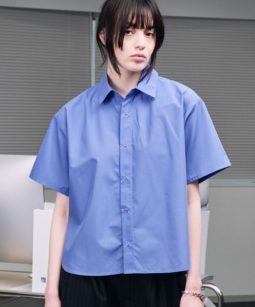selle glant(セレグランテ)の「RING BUTTON REGULAR COLLAR SHIRT / リングボタンレギュラーカラーシャツ(シャツ/ブラウス・メンズ・ブルー/グリーン/ブラック・LARGE/MEDIUM/SMALL)」の1枚目の写真