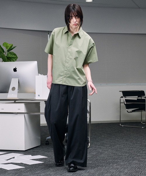 selle glant(セレグランテ)の「RING BUTTON REGULAR COLLAR SHIRT / リングボタンレギュラーカラーシャツ(シャツ/ブラウス・メンズ・ブルー/グリーン/ブラック・LARGE/MEDIUM/SMALL)」の14枚目の写真