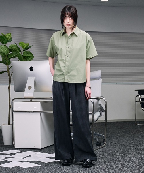 selle glant(セレグランテ)の「RING BUTTON REGULAR COLLAR SHIRT / リングボタンレギュラーカラーシャツ(シャツ/ブラウス・メンズ・ブルー/グリーン/ブラック・LARGE/MEDIUM/SMALL)」の15枚目の写真