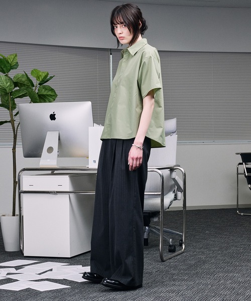 selle glant(セレグランテ)の「RING BUTTON REGULAR COLLAR SHIRT / リングボタンレギュラーカラーシャツ(シャツ/ブラウス・メンズ・ブルー/グリーン/ブラック・LARGE/MEDIUM/SMALL)」の16枚目の写真