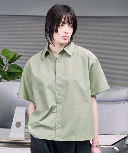 selle glant(セレグランテ)の「RING BUTTON REGULAR COLLAR SHIRT / リングボタンレギュラーカラーシャツ(シャツ/ブラウス・メンズ・ブルー/グリーン/ブラック・LARGE/MEDIUM/SMALL)」の9枚目の写真
