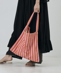 beej（ビージ）の「beej/ビージ ストライプ ファブリック ワンショルダーバッグ（ショルダーバッグ）」