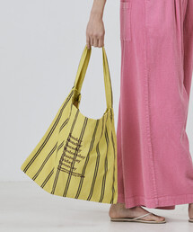 beej（ビージ）の「beej/ビージ ストライプ ファブリック ワンショルダーバッグ（ショルダーバッグ）」