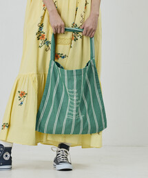 Freada（フリーダ）の「beej/ビージ ストライプ ファブリック ワンショルダーバッグ（ショルダーバッグ）」