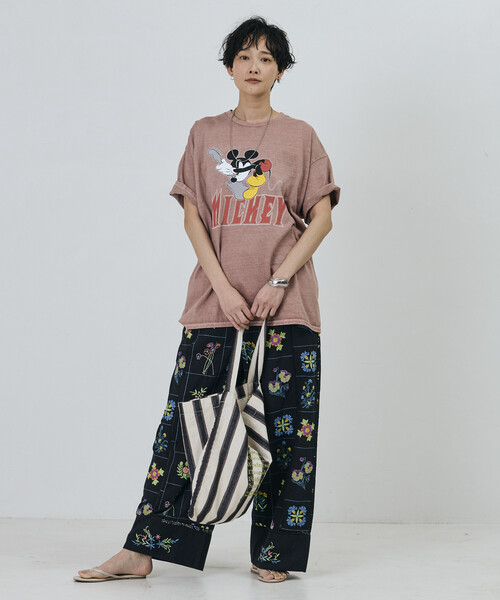 beej（ビージ）の「beej/ビージ ストライプ ファブリック ワンショルダーバッグ（ショルダーバッグ・レディース・オレンジ/グリーン/レモンイエロー/ブラック・ﾌﾘ-）」の5枚目の写真