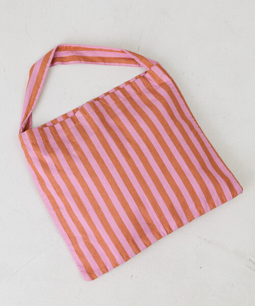 beej（ビージ）の「beej/ビージ ストライプ ファブリック ワンショルダーバッグ（ショルダーバッグ・レディース・オレンジ/グリーン/レモンイエロー/ブラック・ﾌﾘ-）」の20枚目の写真