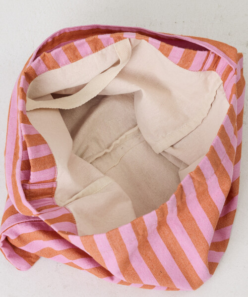 beej（ビージ）の「beej/ビージ ストライプ ファブリック ワンショルダーバッグ（ショルダーバッグ・レディース・オレンジ/グリーン/レモンイエロー/ブラック・ﾌﾘ-）」の21枚目の写真