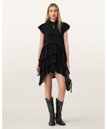 セール】FLEUR PRINTED ASYMMETRIC MINI DRESS | FLEUR プリント