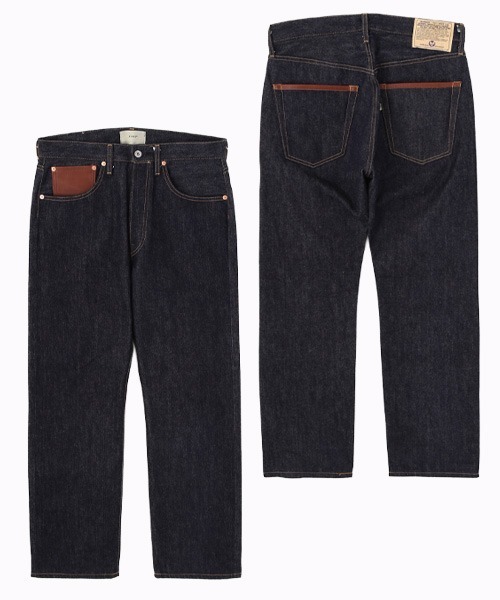 AVIREX(アヴィレックス)の「AVIREX HERITAGE DENIM Type-2 PANTS "LEATHER" / アヴィレックス ヘリテージデニム タイプツーパンツ レザー(デニムパンツ・メンズ・ブラウン・38/36/34/32/30)」の1枚目の写真
