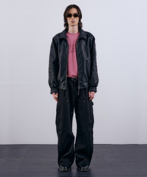 NUAKLE（ヌアクル）の「(m) カーブユーティリティカーペンターパンツ_ブラック（その他パンツ）」